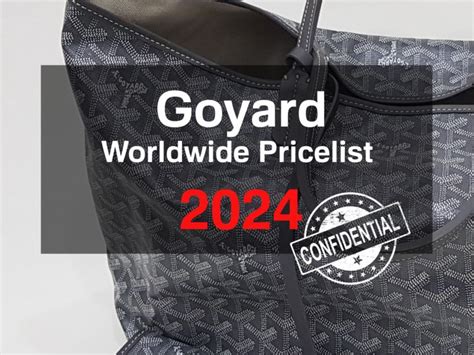 goyard prices 2017 japan|goyard prices in usa.